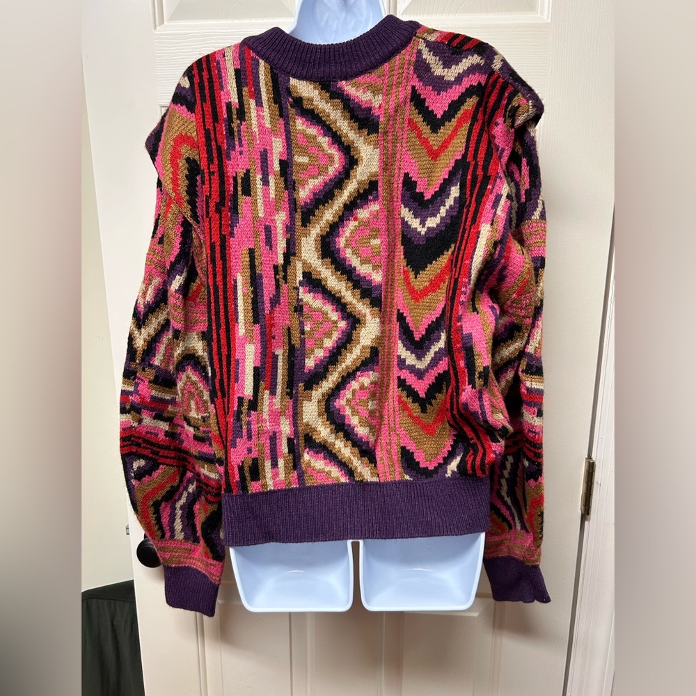 Farm Rio Colorful Geometric Sweater - Picture 3 of 4